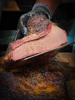 La découpe du brisket